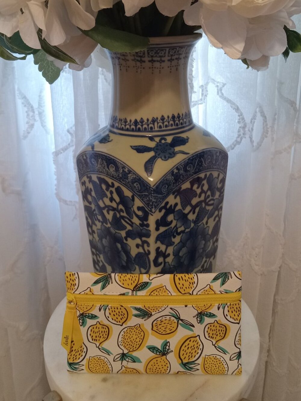 Lemon Embellished Pouch